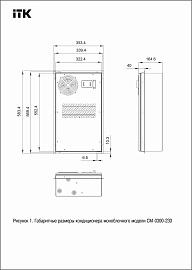 ITK Кондиционер моноблочный 300Вт для телекоммуникационного шкафа