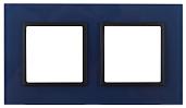 Рамка для розеток и выключателей ЭРА Elegance 2 поста синий 14-5102-29 Б0034501 ЭРА