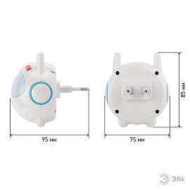 Ночник (светильник ночной) 0,5Вт LED белый (NN-604-LS-W) Б0019096 ЭРА