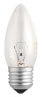 Лампа накаливания 40Вт свеча ДС B35 240V 40W Е27 clear прозрачная   .3320546 Jazzway