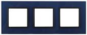 Рамка для розеток и выключателей ЭРА Elegance 3 поста синий 14-5103-29 Б0034519 ЭРА