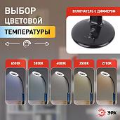 Светильник светодиодный настольный 10Вт LED 2700/3500/4000/5000/6500К черный ( NLED-476-10W-BK ) Б0038592 ЭРА