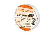 Изолента ПВХ белая 19х20м SQ0526-0001 TDM