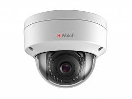 Камера видеонаблюдения (видеокамера наблюдения) IP уличная купольная мини 4Мп  с EXIR-подсветкой до 30м HiWatch DS-I452 (2.8mm)