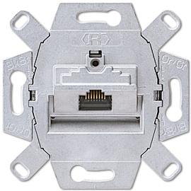 Розетка RJ45 компьютерная Jung UAE 6-й категории, 8 полюсов, экранированная, один терминал EPUAE8UPOK6 JUNG