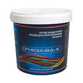 Краска огнезащитная водно-дисперсионная  вспуч  для кабелей  «ОГНЕЗА-ВД-К» , ведро 3 кг, цвет белый Огнеза 105044