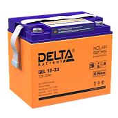 Аккумулятор свинцово-кислотный (аккумуляторная батарея)  12 В 33 А/ч GEL 12-33 DELTA