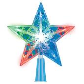 Фигура Звезда для елки 15см 10Led мульти свет 15см прозрачный провод IP20 ULD-H1516 UL-00005491 Uniel