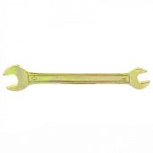 Ключ рожковый, 8х10 мм, желтый цинк  СИБРТЕХ 14303