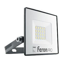 Прожектор светодиодный  20Вт LL-1000 6400K 1600Лм LED OSRAM IP65 AC220-240V/50Hz черный 41538 Feron Pro