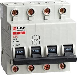 Выключатель нагрузки ВН-63 2п 25А 230В на DIN-рейку   под опломбировку SL63-2-25-pro EKF