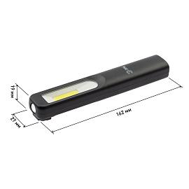 Фонарь светодиодный RA-701 Практик [ЗВт COB, 3Вт LED, магнит, клипса-держатель, micro USB, 1200mA] Б0039623 ЭРА