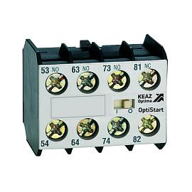 Блок контактный OptiStart K-MX-1022 фронтальный 2НО+2НЗ для мини-контакторов M 335855 КЭАЗ