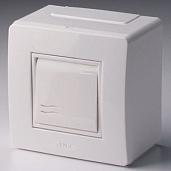 Коробка в сборе с выключателем белая 10002 DKC