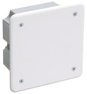 Коробка КМ41021 распаячная 92х92x45мм для полых стен (с саморезами, метал. лапки, с крышкой)