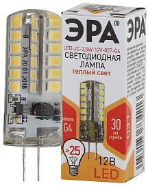Лампа светодиодная 3,5 Вт G4 JC 2700К 280Лм 12В капсульная ( LED JC-3,5W-12V-827-G4 ) Б0033195 ЭРА