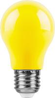 Лампа светодиодная 3 Вт E27 A50 матовый 230В шар желтый 25921 Feron