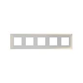Рамка для розеток и выключателей 5 постов 10 модулей Avanti ARTLEBEDEV белый жемчуг 4420900 DKC