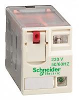 Реле миниатюрное 6А 4 перекидных контакта 230В AC индикация RXM4AB2P7 Schneider Electric