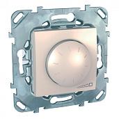 Светорегулятор (диммер) Unica скрытой установки поворотно-нажимной для ламп накаливания и галогенных 40-400Вт/ВА 2 провода подключения механизм бежевый MGU5.511.25ZD Schneider Electric