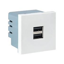 Розетка USB, сила тока 2,1 А (2 гнезда) без индикатора E2MR2-20USB-10 EKF