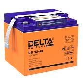 Аккумулятор свинцово-кислотный (аккумуляторная батарея)  12 В 45 А/ч GEL 12-45 DELTA