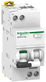 Выключатель автоматический дифференциального тока АВДТ 16А (1P+N) двухполюсный характеристика B 30mA класс А DPN N VIGI A9D56616 Schneider Electric