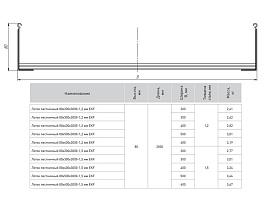 Лоток лестничный металлический 80х200х3000-1,5мм HDZ LT80200-1,5-HDZ EKF