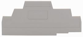 Пластина торцевая и промежуточная, серый для 3-х уровневых клемм 280-303 /25 шт/ WAGO