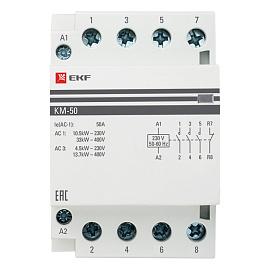 Контактор модульный КМ 50А 3NО+NC (3 мод.) EKF PROxima