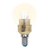 Лампа светодиодная 5 Вт E14 G45 3000К 85Лм прозрачная 220В шар CRYSTAL ( LED-G45P-5W/WW/E14/CL ALC02GD ) 10061 Uniel