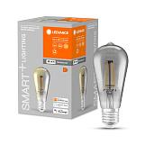Лампа светодиодная 6Вт E27 2700К 540лм филаментная диммируемая LEDVANCE SMART+ ST64 WiFi 4058075609839