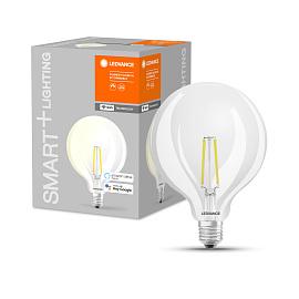 Лампа светодиодная 5.5Вт E27 2700К 806лм филаментная диммируемая LEDVANCE SMART+ G125 WiFi 4058075528291
