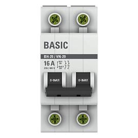 Выключатель нагрузки 2P 16А ВН-29 Basic SL29-2-16-bas EKF