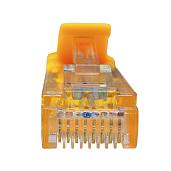 Патч-корд SUPRLAN UTP 5e 4x2 26AWG (7x0.16mm) Cu LSZH желтый 1м 10-0162