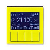 Терморегулятор (термостат) универсальный программируемый 16А жёлтый / дымчатый чёрный 2CHH911031A4064 ABB