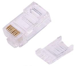 Штекер RJ45 (8P8C) для кабеля CAT6, со вставкой APJ15 LAZSO