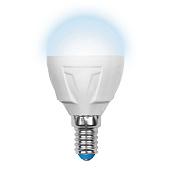 Лампа светодиодная 7 Вт E14 G45 4500К 600Лм матовая 175-250В шар Palazzo ( LED-G45-7W/NW/E14/FR PLP01WH ) UL-00000771 Uniel