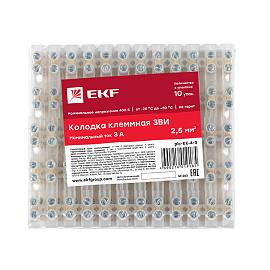 колодка клеммная 4 mm 3А (plc-KK-4-3)  EKF