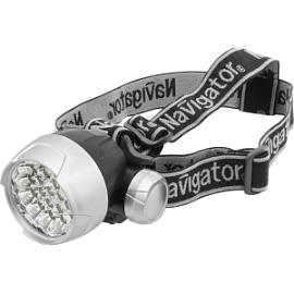 Фонарь налобный NPT-H01-3AAA 4 реж. 25LED, блист.   94946 Navigator