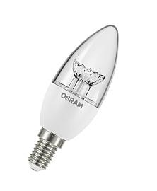Лампа светодиодная 5,4 Вт E14 B40 3000К 470Лм прозрачная 230В свеча LS 4052899971592 OSRAM