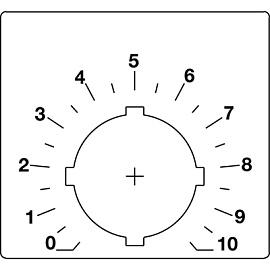 Шильдик для потенциометра (со шкалой)  SK615562-88  ABB