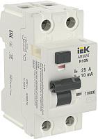 Выключатель дифференциального тока ВДТ (УЗО) 25А 2П двухполюсный 10кА 10мА AC ARMAT AR-R10N-2-025C010 IEK