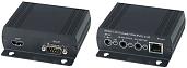 Комплект (передатчик и приемник) для передачи HDMI сигнала, сигналов ИК и RS232 по одному кабелю витой пары (от CAT5e/(HDBaseT) до 100м. HE02 SC&T