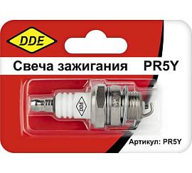 Свеча зажигания DDE-PR5Y (Champion RCJ6Y, Bosch WSR5F, NGK BPMR8A) бензопилы, триммеры, мотобуры до 30 куб.см.