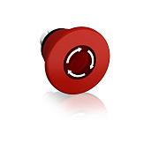 Кнопка управления красная "Грибок" MPMT4-11R с фиксацией.отп.поворотом O60мм с подсветкой 1SFA611513R1101 ABB