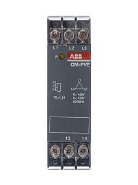 Реле контроля напряжения CM-PVE (контроль 3 фаз) (контроль Umin/max L1- L2-L3 320-460В AC) 1НО контакт  1SVR550871R9500 ABB