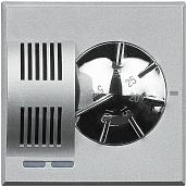 Axolute Электронный комнатный термостат, релейный выход с 1 переключающимся контактом 2 А, 250 В~, питание 230 В~, алюминий