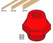 Изолятор шинный (силовой) 20,25,50x5 м8x50 (25шт) EV1125 ABB