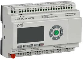 Микро программируемый логический контроллер ПЛК PLR-M. CPU с WiFi DI16/DO08(R)/02(T) 24В DC  PLR-M-CPU-26U0WFDC ONI